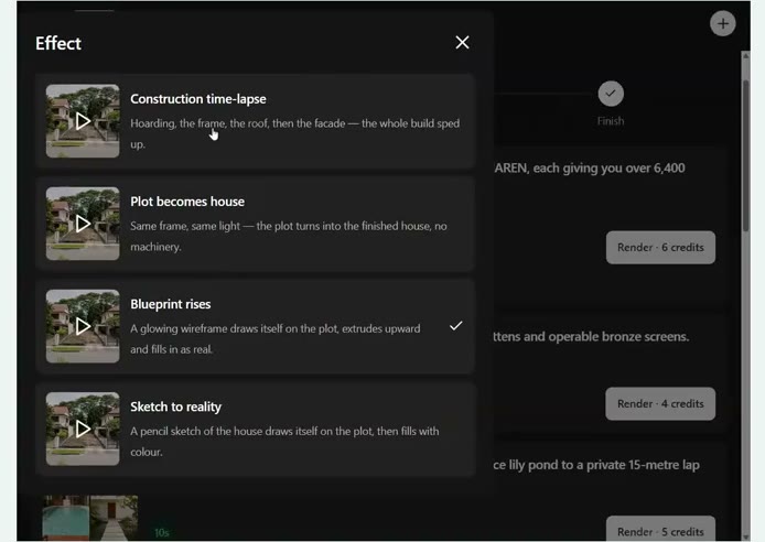 Effect picker