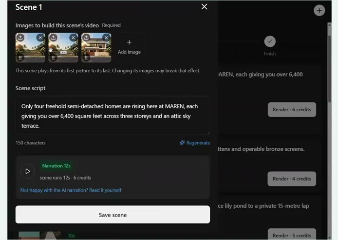 Scene editor