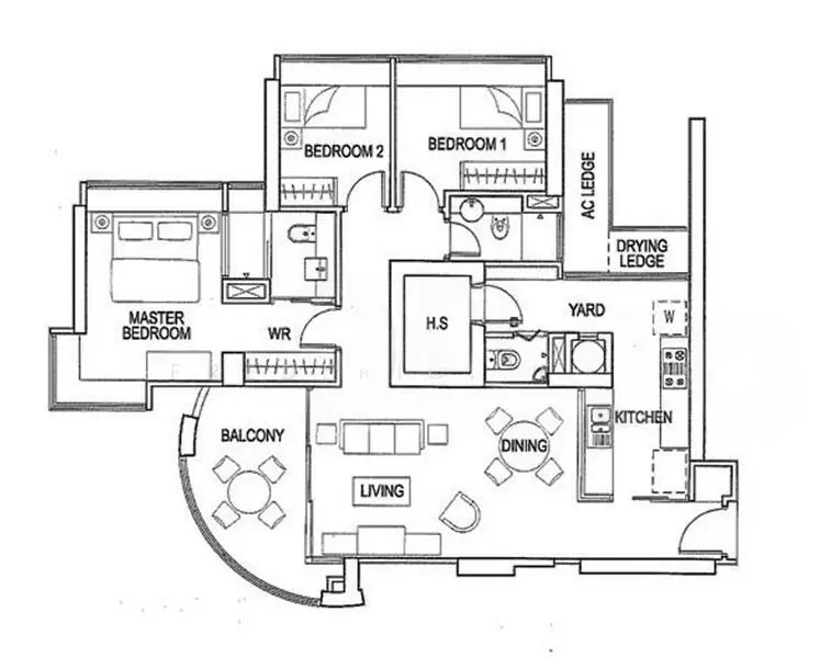 Before 3D Floor Rendering - Unfiltered Singapore Property Photo
